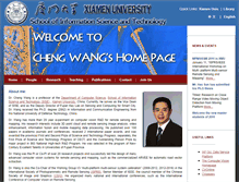 Tablet Screenshot of chwang.xmu.edu.cn